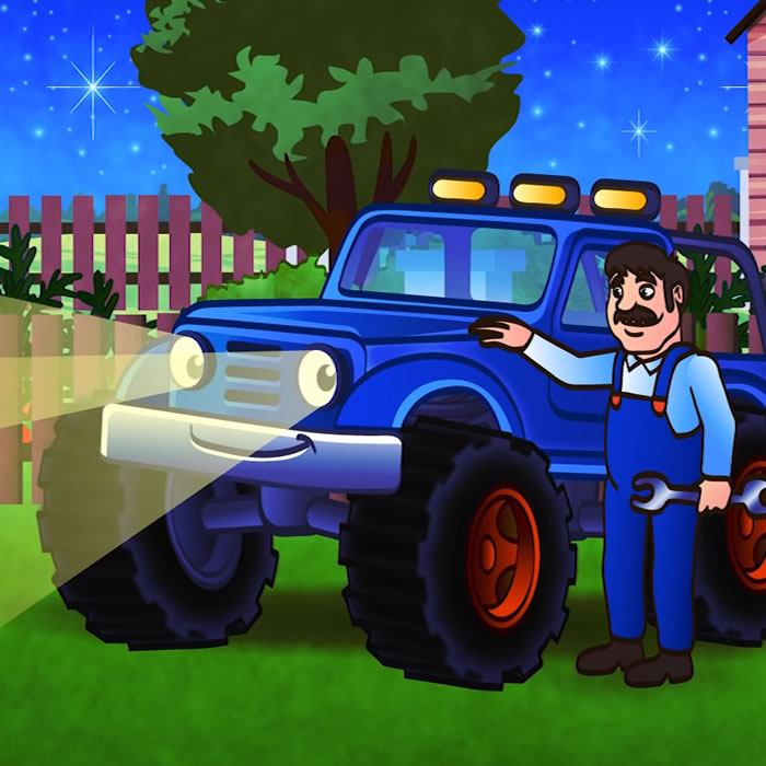 Как Джип стал полицейской машиной — Синий трактор