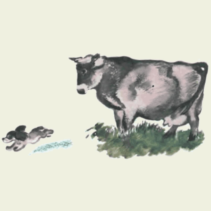 Томка и корова — Евгений Чарушин